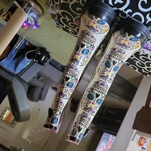 Sugar skull rain boots,  size 7